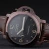 Panerai Luminor Brown Leather Strap Black Dial 80161