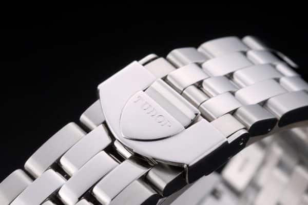 Swiss Tudor Classic Stainless Steel Bracelet Silver Black Dial 80300