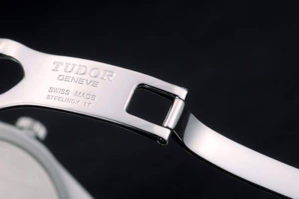 Swiss Tudor Classic Stainless Steel Bracelet Silver Black Dial 80300