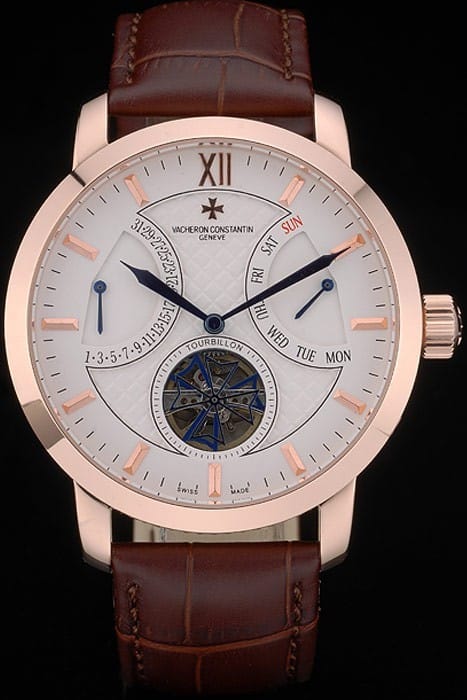 Vacheron Constantin Replica Watches Luxury Leather 80226