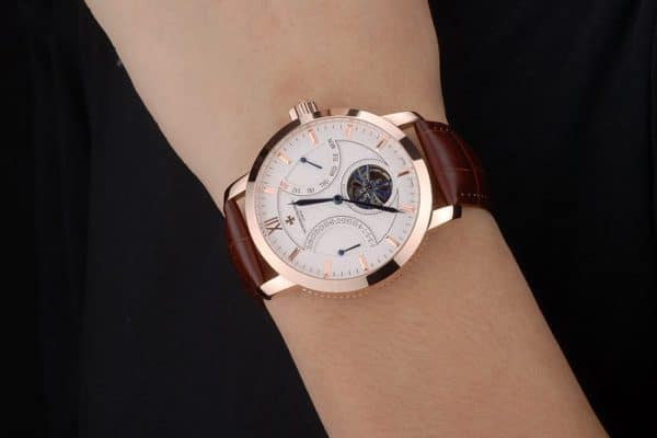 Vacheron Constantin Replica Watches Luxury Leather 80226