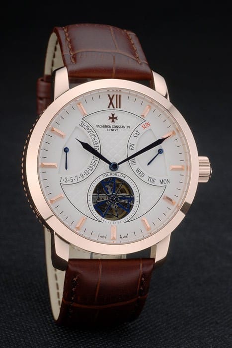 Vacheron Constantin Replica Watches Luxury Leather 80226