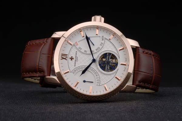 Vacheron Constantin Replica Watches Luxury Leather 80226