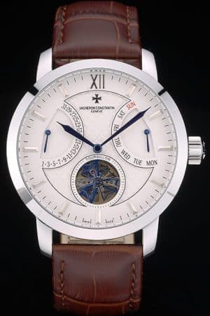 Vacheron Constantin Replica Watches Luxury Leather 80228