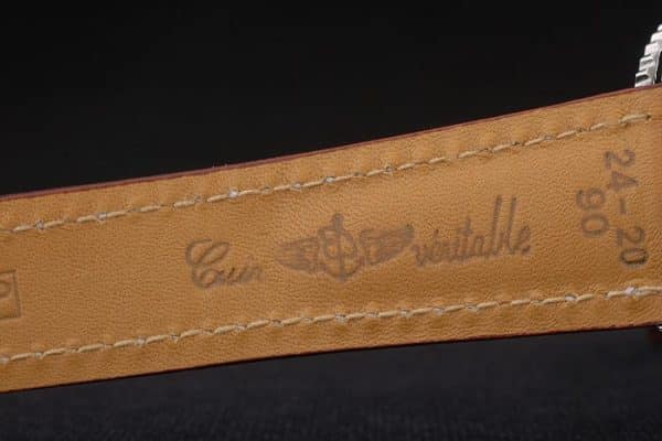 Breitling Certified Brown Leather Strap Beige Dial Chronograph 80175