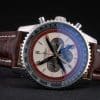 Breitling Certified Brown Leather Strap Beige Dial Chronograph 80175
