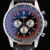 Breitling Certified Black Leather Strap Black Dial Chronograph 80176
