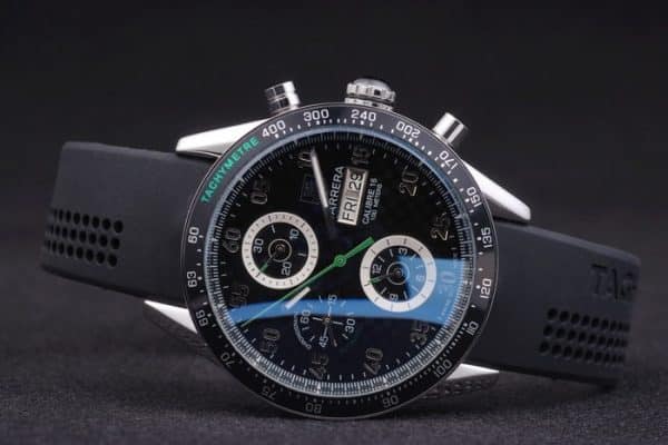 Black Carrera Replica Watches 3758