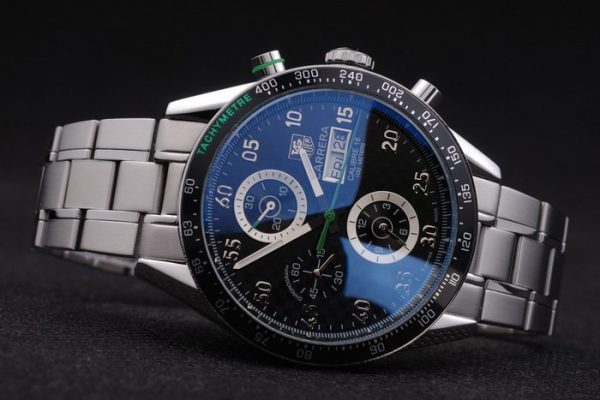 Black Carrera Replica Watches 3756
