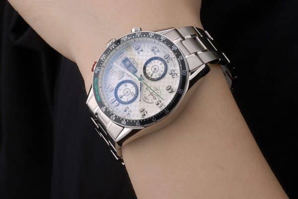 White Carrera Replica Watches 3761
