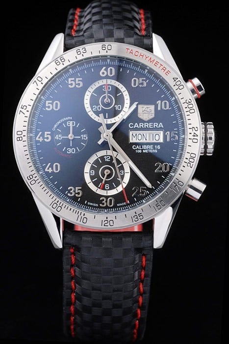 Black Carrera Replica Watches 3759