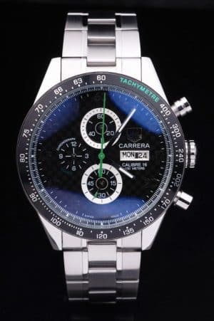 Black Carrera Replica Watches 3757