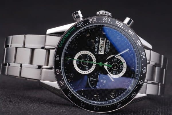 Black Carrera Replica Watches 3757