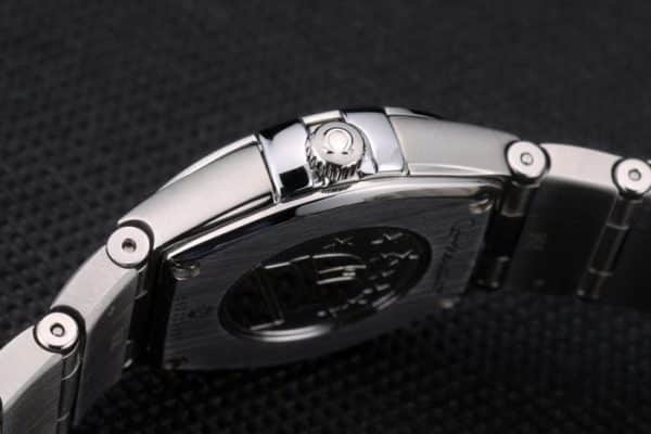 Swiss Lady Omega Constellation Stainless Steel Bracelet Silver Dial 80290