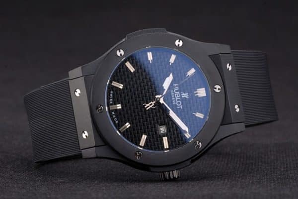 Hublot Big Bang Black Rubber Strap Black Checkered Dial 80193