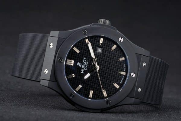 Hublot Big Bang Black Rubber Strap Black Checkered Dial 80193