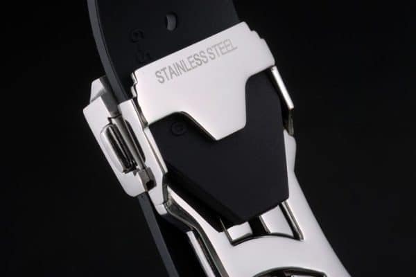 Hublot Big Bang Black Rubber Strap White Checkered Dial 80196