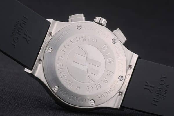 Hublot Big Bang Black Rubber Strap White Checkered Dial 80196