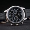 Longines Master Collection Black Leather Strap Black Dial 80224